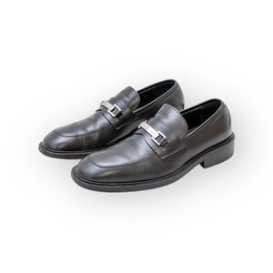 Gucci Loafers Men's Black Leather‎ Horsebit Casual Slip On Shoes Size US 9.5 D